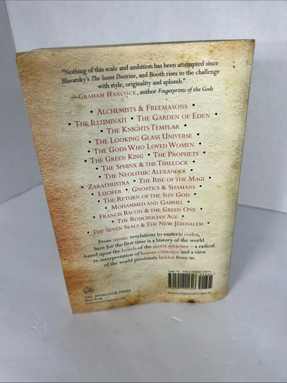 The Secret History of the World by Mark Booth - Cream & Black Cover